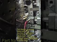 Molde de inyección profesional de acero de acabado de superficie texturizada para tapones de botellas de múltiples cavidades